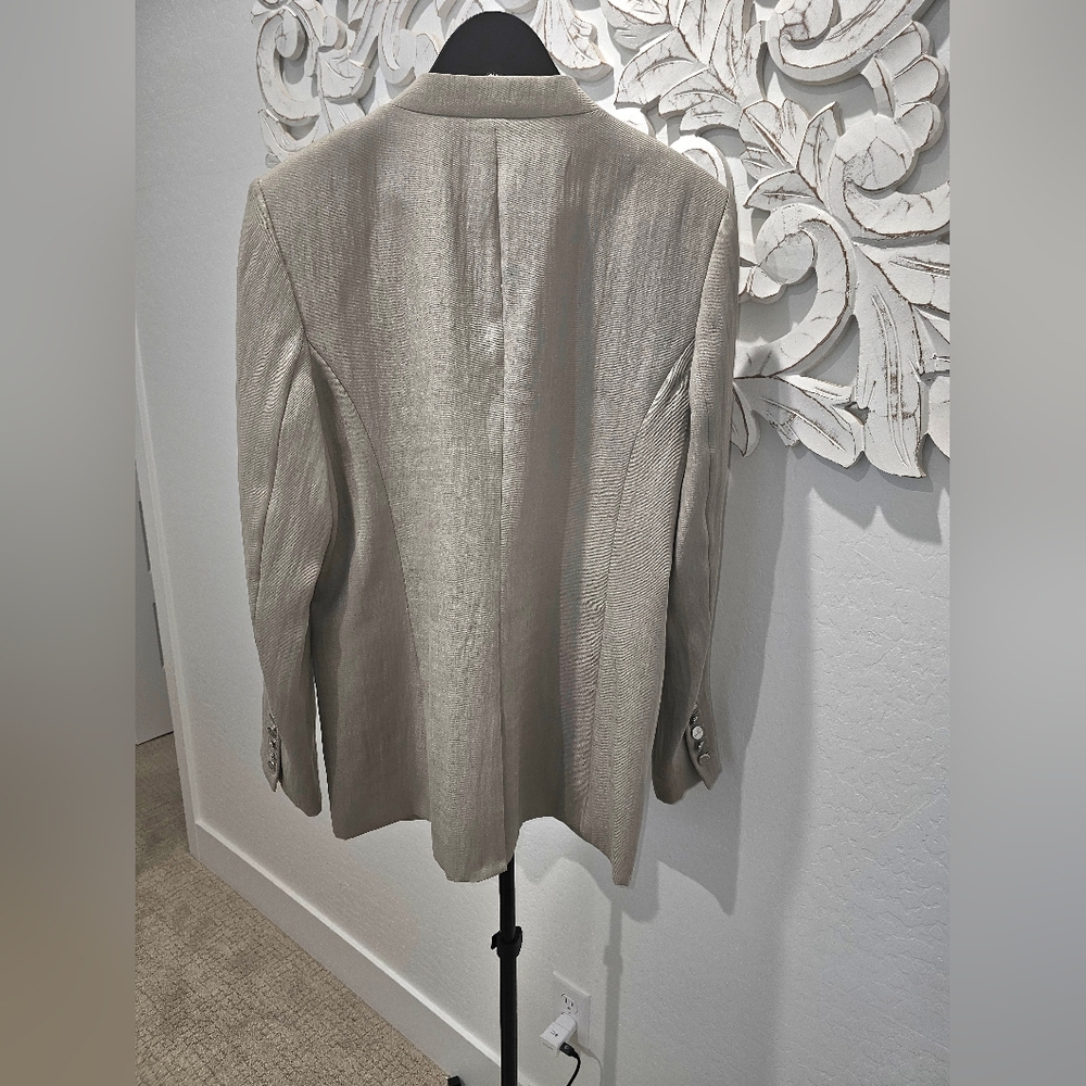 NWT - DKNY Gray Blazer Lg - Picture 4 of 7